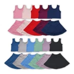 Kids Girls Athletic Wear Solid Color Sleeveless Tank Top Matching Skirt Set New. Price: $25.00.