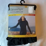 Climateright Cuddl Duds Women's Large Long Sleeve Crew Stretch Fleece Top -nwt New. Price: $12.99.