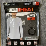 32 Degrees Men's Long Sleeve Crew Neck Shirt Pack White/heather Medium New. Price: $16.88.