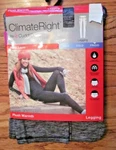 Climate Right Cuddl Duds Black/gray Plush Warmth Legging Women's Size Xs Nip New. Price: $10.99.