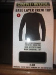 Men's Black Base Layer Crew Top Shirt Size Small Nwt New. Price: $19.99.