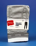 New Hanes Men Tagless Gray Solid Print Thermal Base Layer Pants Size Large. Price: $16.99.