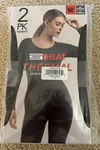 32 Heat Thermal Long Sleeves Pack Top Women Charcoal Scoop Neck Size New. Price: $19.99.