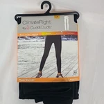 New Cuddl Duds Plush Warmth Climate Right Black Leggings Soft Stretchy Sz. Price: $25.00.