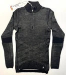 Women's Smartwool Intraknit Thermal Merino Base Layer 1/4 Zip Top Black-white New. Price: $98.69.
