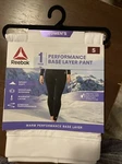 Reebok Women Small White Performance Base Layer Pants Warmth New. Price: $15.00.