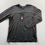 Spyder Active Shirt Mens Xl Black Red Long Sleeve Stretch Performance Top Gym New. Price: $19.99.