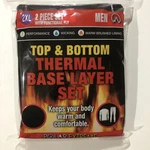 Polar Extreme Men's 2XL Base Layer Thermal Set Black New In Package Top & Bottom. Price: $29.09.