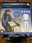 Chill Chasers By Cuddl Duds Warm Baselayer Gray Camo Crew And Pant Set Small 6/7 New. Price: $18.99.