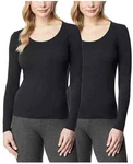 32 Degrees Ladies' Heat Long Sleeve Scoop Neck Tee, Pack, Colors Black Size M New. Price: $20.39.