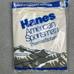 Vintage Hanes Thermal Bottom Long Underwear Xl American Sportsman Usa 80S New. Price: $19.95.