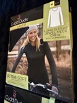 Women Cuddl Duds - Warm Layer Crew Top Medium Black New!. Price: $12.99.