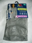 Fruit Loom Beyond Soft Thermal Waffle Crew Top Gray Smoke X-small (0-2) New. Price: $11.99.