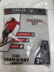 New Galaxy Men's Gray 2-PIECE Lightweight Thermal Set Size Medium Shirt Pants. Price: $22.00.