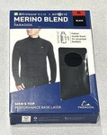 Paradox Men's 1/4 Zip Merino Blend Performance Base Layer Top, Black, Size New. Price: $23.35.