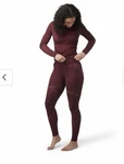 Smartwool Womens Intraknit Thermal Merino Base Layer Bottoms Black Cherry Pre-owned. Price: $55.00.