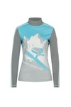 Bogner Trisha Base Layer Top For Skiing & Snowboarding Gray Blue White Womens Xs New. Price: $98.99.