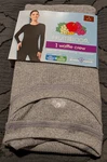 New Women Fruit Of Loom Waffle Thermal Crew Shirt Heather Gray 8-10 -5656. Price: $9.79.