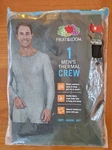 Fruit Of Loom Men's Medium Waffle Thermal Crew Top Shirt Black #10723 New. Price: $9.95.