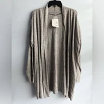 Cuddl Duds Women Gray Soft Knit Thumb-hole Lounge Wrap Cardigan Size L/xl New. Price: $29.24.