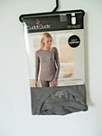 Cuddl Duds Women's Stretch Thermal Long Sleeve Crew Top Size Large 14-16 Grey New. Price: $24.99.