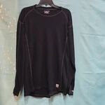 Carhartt Force Thermal Base Layer Long Sleeved Black, Thumb Holder 2XL Shirt Euc Pre-owned. Price: $24.00.