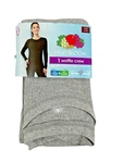 Fruit Of Loom Women's Waffle Thermal Crew Shirt Top Size Small 4-6 Gray New. Price: $9.98.