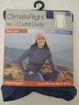Climate Right By Cuddl Duds Base Layer Plush Warmth Mock Neck Top Xxl Blue New. Price: $12.99.