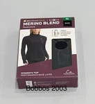 Paradox Women's Merino Blend Performance Base Layer Top, Black, Size Xl New. Price: $22.45.