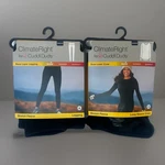 Climateright By Cuddl Duds Base Stretch Layer Fleece Legging & Crew Top Set Xs New. Price: $25.95.