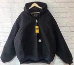 Carhartt Hooded Active Jacket Men's 3XL Tall Loose Fit Black Duck Insulated New. Price: $119.99.