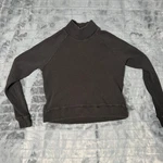 North Face Waffle Knit Pullover Women Small Grey Mock Neck Thermal Top Pre-owned. Price: $22.99.
