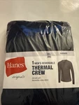 Hanes Originals Reversible Thermal Crew Tagless Shirt Mens 2XL Blue New. Price: $13.49.