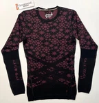 Womens Smartwool Intraknit Thermal Merino Base Layer Pattern Crew Eggplant-black New. Price: $91.69.