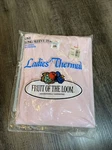 Fruit Of Loom Vintage 1984 New Long Sleeve Thermal Pink Shirt, Large. Price: $24.88.