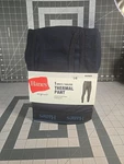 Men's Hanes Tagless Thermal Pant Blue Size Lg New. Price: $12.99.
