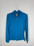 Icebreaker Merino 200 Oasis Quarter Zip Blue Base Layer Top Size Pre-owned. Price: $42.00.