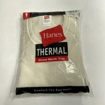 Vintage Hanes Thermal Crew Neck Top 2001 3X Cotton Blend 65% 35% Comfort New. Price: $14.77.