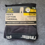 Realtree Medium Men's Cotton Thermal Bottoms- Heavyweight- Black -new. Price: $17.99.