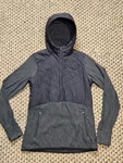 Icebreaker Women Descender Hybrid Half Zip Hooded Jacket (l) Black / Jet Heather Pre-owned. Price: $99.99.