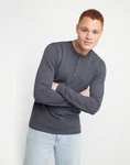 Hanes Henley Long Sleeve Originals Men's Tri-blend Three Button Camping Outdoors New. Price: $17.00.