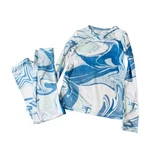 Cuddl Duds Comfortech Stretch Long Sleeve Crew & Pant Set Layering Small Kids Pre-owned. Price: $22.00.