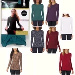 Cuddl Duds Womens Softwear W/ Stretch Long Sleeve Crew Top Size Color New. Price: $13.49.