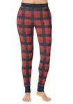 Cuddl Duds Women's Stretch Thermal Leggings Navy Buffalo Check Msrp $34 New. Price: $24.00.