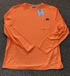 Wrangler Workwear Long-sleeve Orange Top, Mens Xl, Relaxed Fit, Nwt New. Price: $17.99.