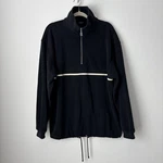 Bogner 1/4 Zip Pullover Men's Large Black Fleece Mock Neck Outdoor Made In Usa Pre-owned. Price: $59.99.