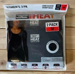 32 Degrees Heat Women's 2-PACK Long Sleeve Scoop Neck Tee, Black, Size New. Price: $9.99.
