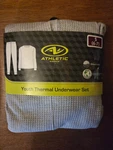 Athletic Works Youth 2-PIECE Waffle Thermal Layering Underwear Set Sz 6-7 Gray New. Price: $8.99.