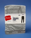 New Hanes Men Tagless Gray Solid Print Thermal Base Layer Pants Size Medium. Price: $16.99.