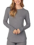 Cuddl Duds Women's Medium Gray Long Sleeve Crew Neck Stretch Thermal Top Size New. Price: $10.00.